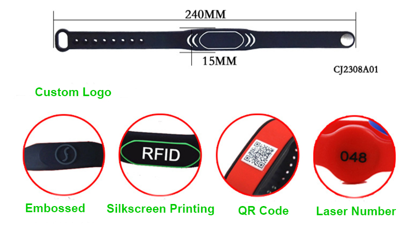 RFID Silicone Wristbands Factory 