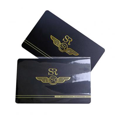 Matte Offset Printing Plastic Membership Cards With Gold Foil