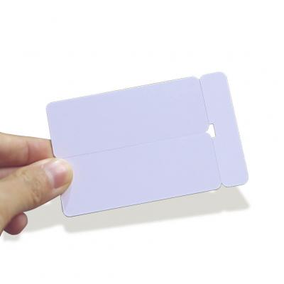 Blank CR80 PVC 30Mil 2-Up Key Tag Cards