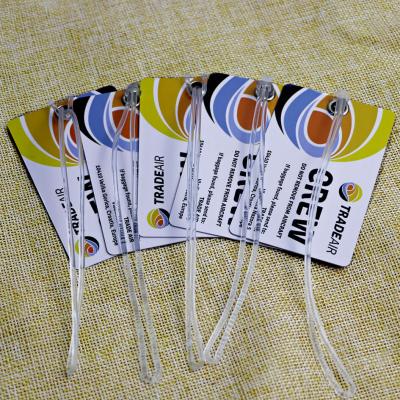 Hard Plastic Luggage Tags With Luggage Loops