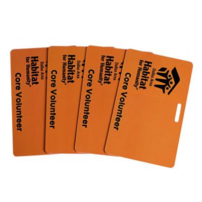 CR80 Plastic PVC ID Cards With Punch Hole