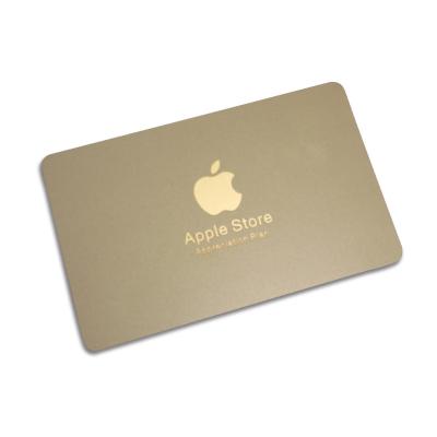 Metallic PVC Plastic Membership Cards For Apple Store