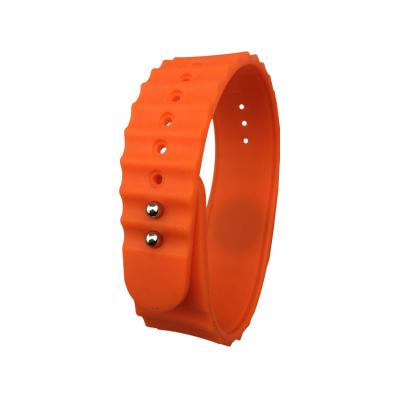 Adjustable 13.56Mhz Mifare 1K RFID Silicone Bracelets For Payment