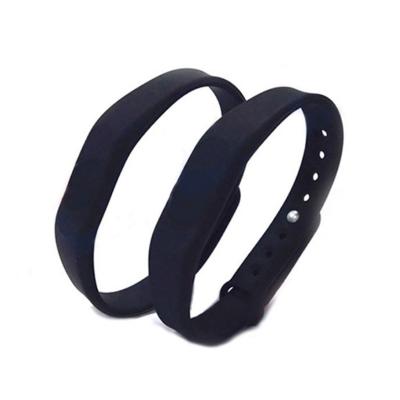 Adjustable 13.56MHz RFID Silicone Bracelets For Payment